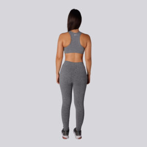 Legging academia cinza claro