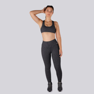 Legging mescla escuro