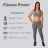 Legging academia cinza claro