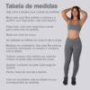 Legging academia cinza claro