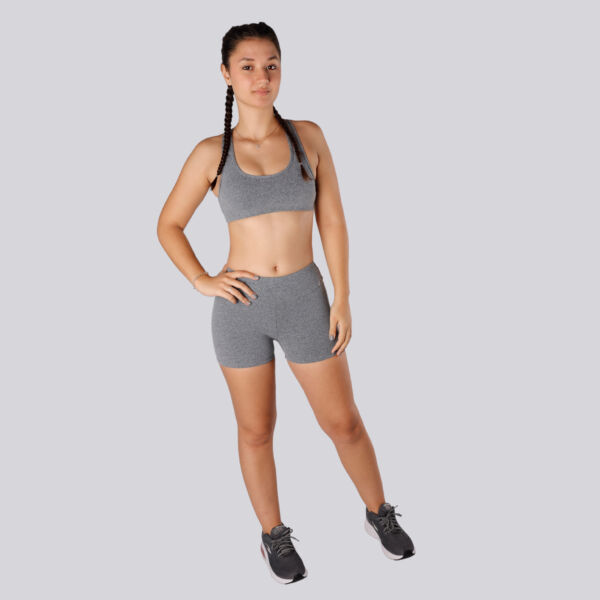 Shorts mescla claro