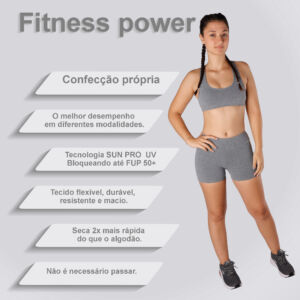 Shorts mescla claro