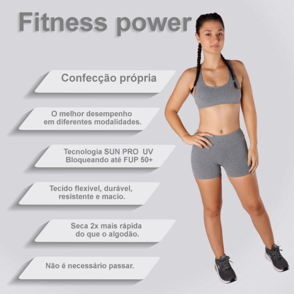 Shorts mescla claro