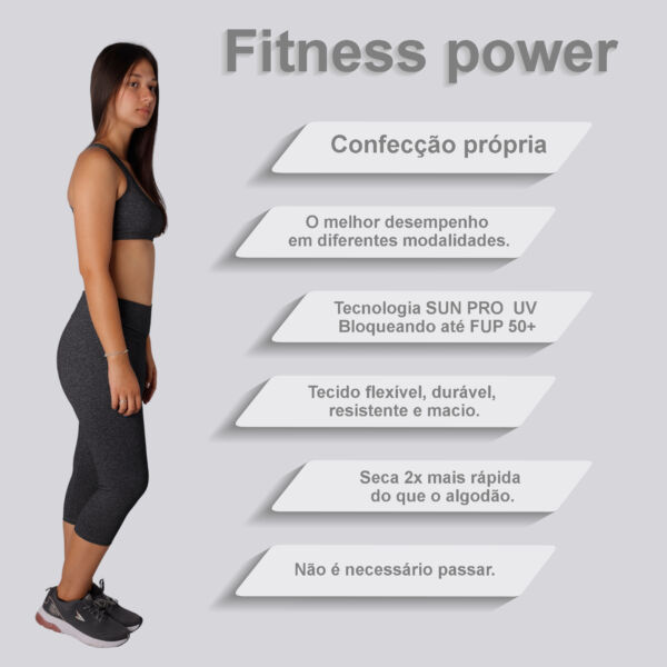 Corsário cinza fitness mescla escuro