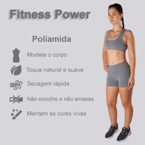Shorts mescla claro