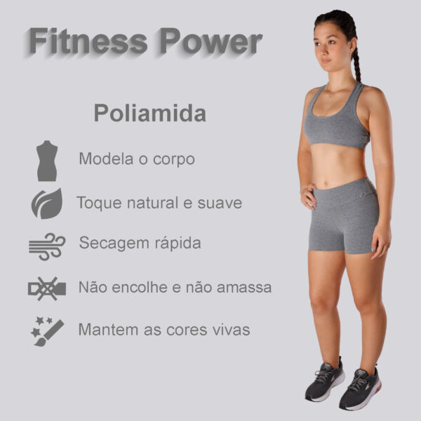 Shorts mescla claro