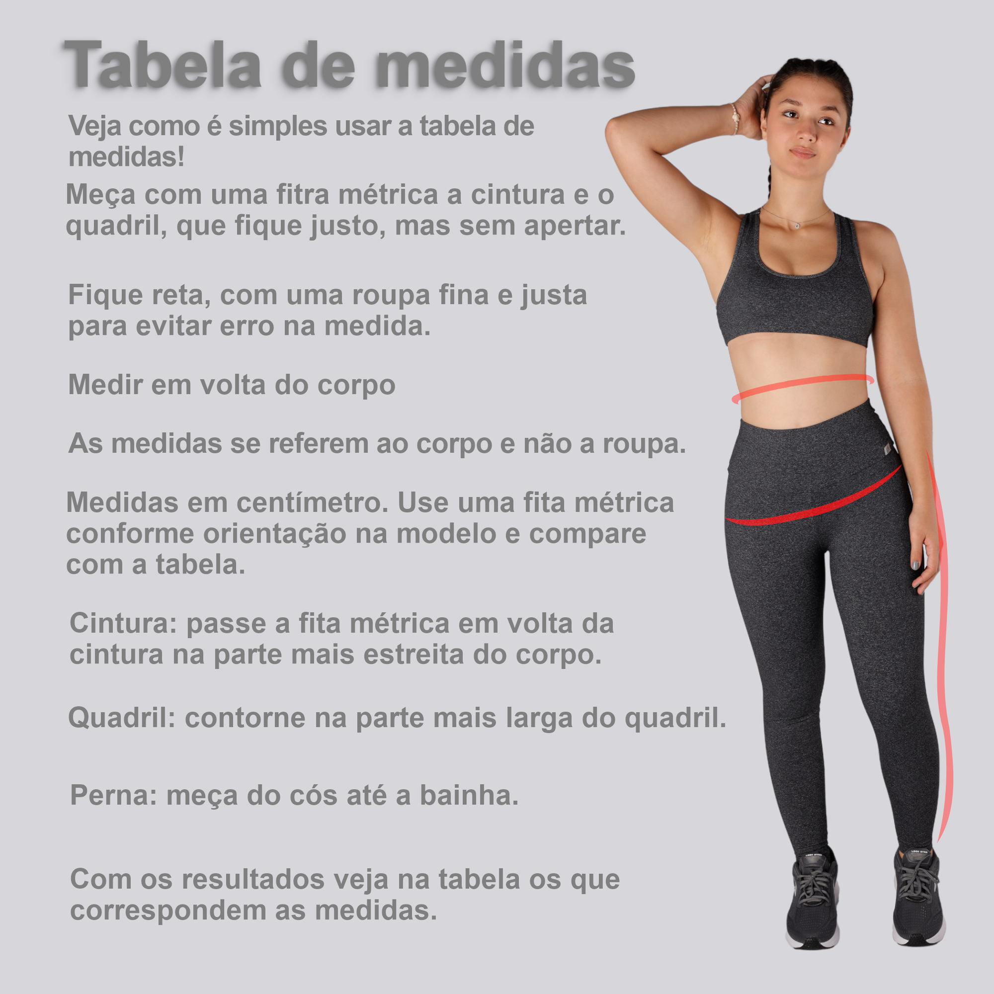 Legging cinza escuro