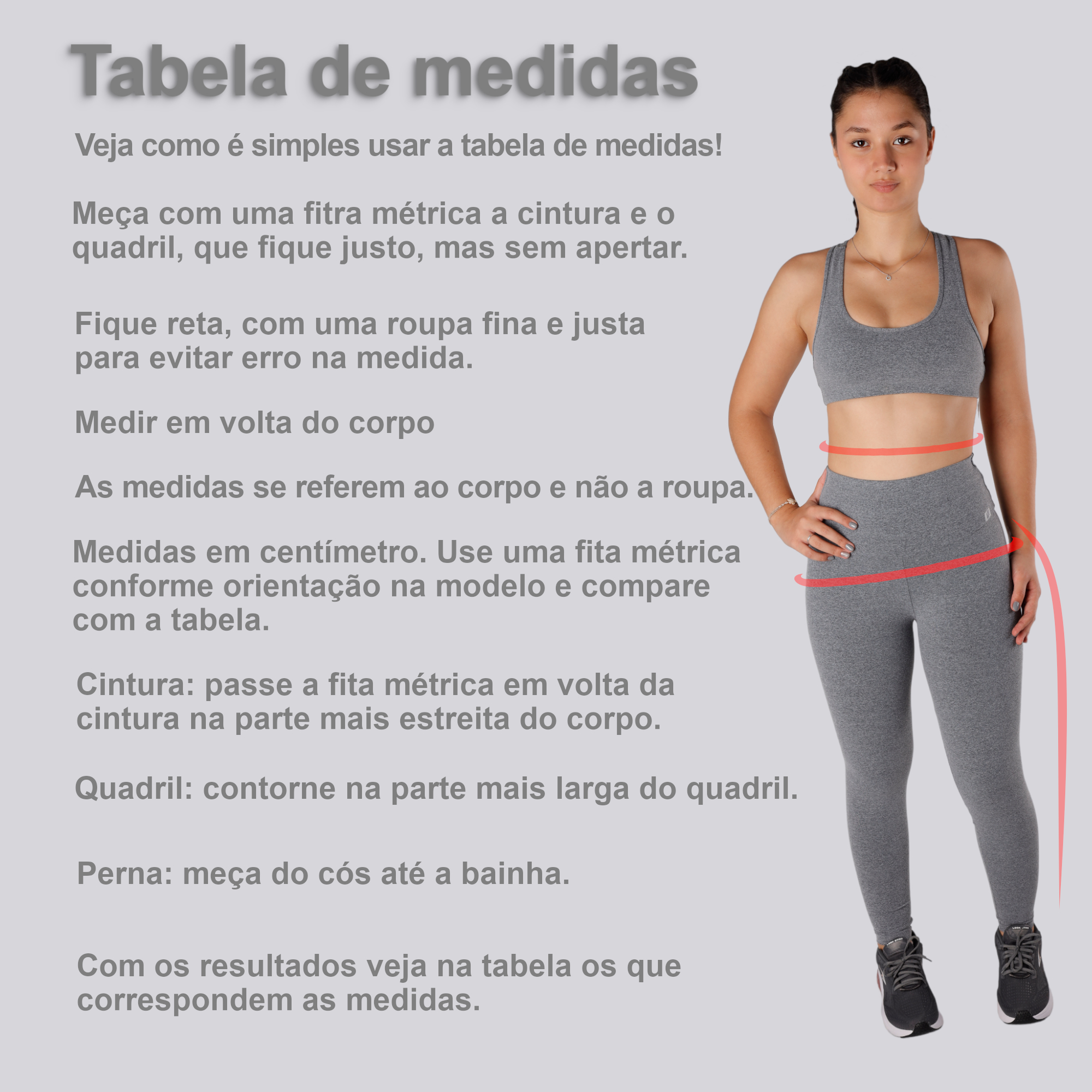 Legging mescla claro