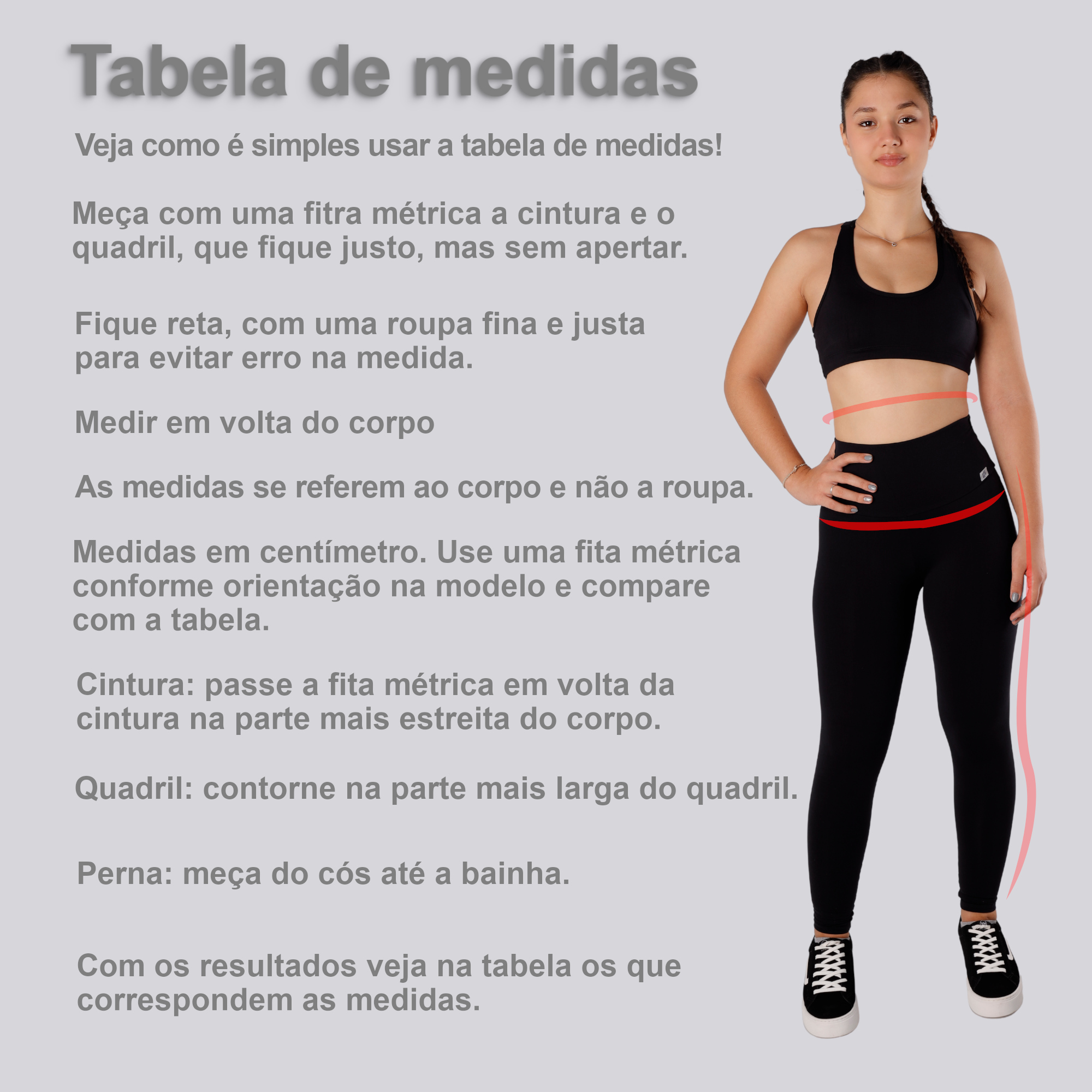 Legging cós alto