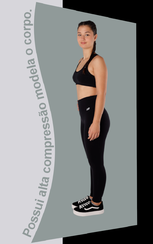 Legging cós alto
