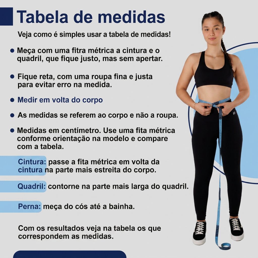 Legging Cós Alto Preta