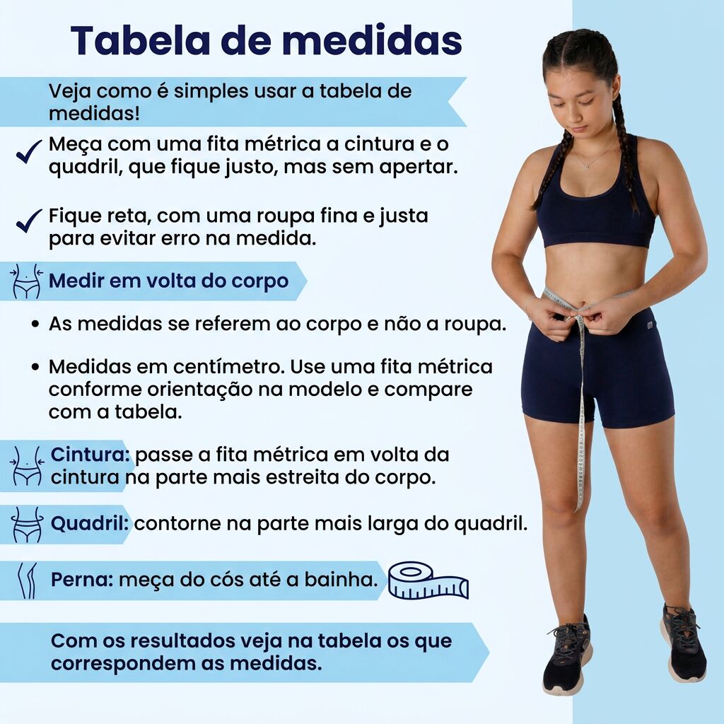 Shorts supplex marinho