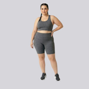 Bermuda Plus Size Mescla Escuro