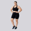 Bermuda plus size preta