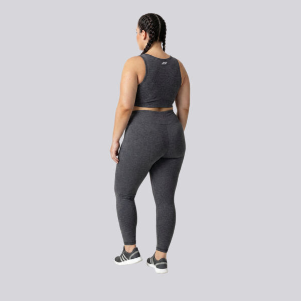 Legging Plus Size Mescla Escuro