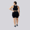 Bermuda plus size preta