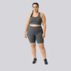 Bermuda Plus Size Mescla Escuro