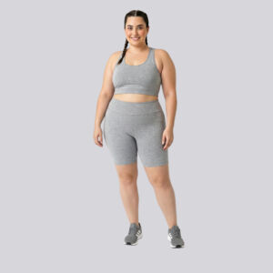 Bermuda plus size mescla claro