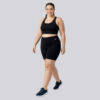 Bermuda plus size preta