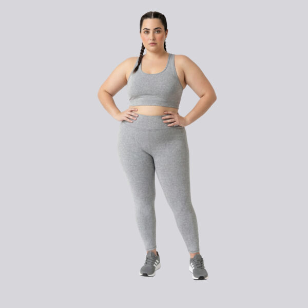 Legging Plus Size Mescla Claro