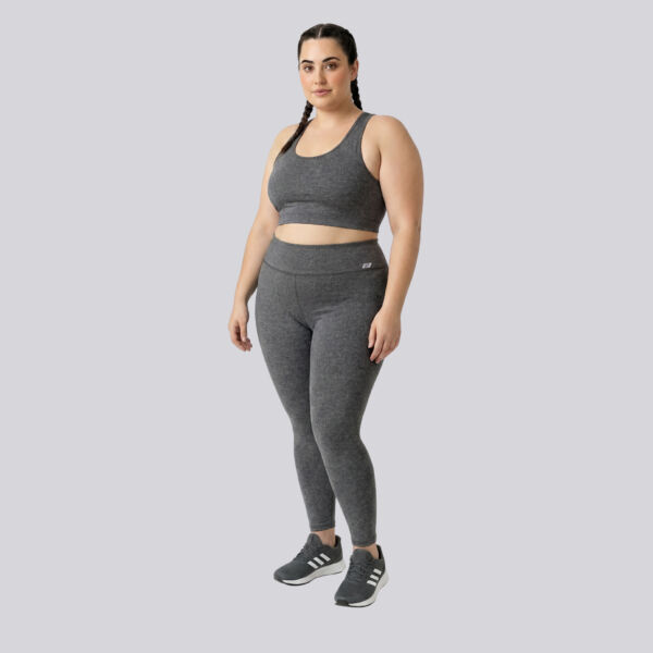 Legging Plus Size Mescla Escuro