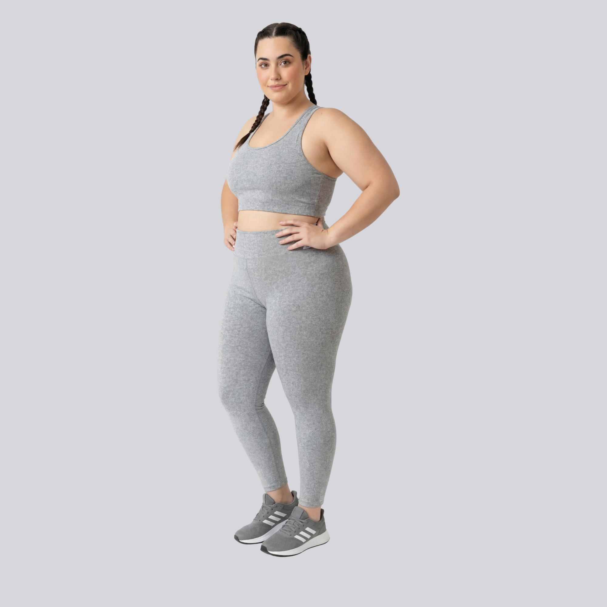 Legging Plus Size Mescla Claro