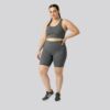 Bermuda Plus Size Mescla Escuro