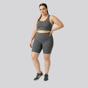 Bermuda Plus Size Mescla Escuro