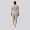 Bermuda plus size mescla claro