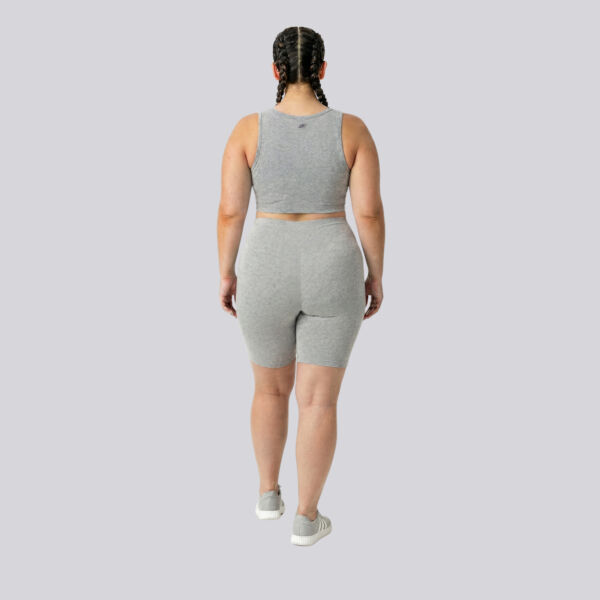 Bermuda plus size mescla claro