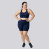 Bermuda plus size marinho