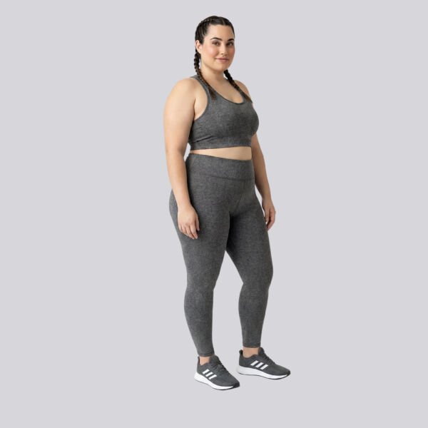 Legging Plus Size Mescla Escuro