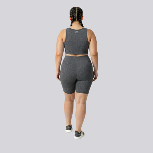 Bermuda Plus Size Mescla Escuro