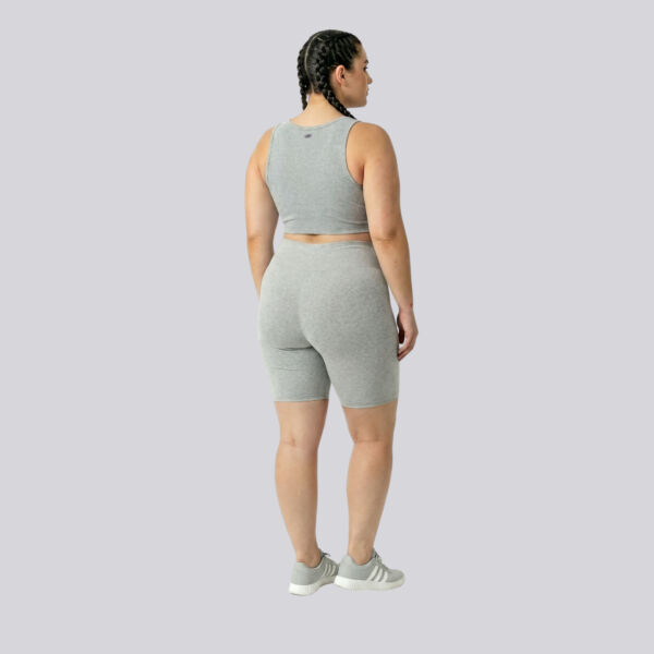 Bermuda plus size mescla claro