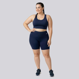 Bermuda plus size marinho