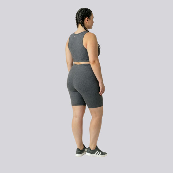 Bermuda Plus Size Mescla Escuro