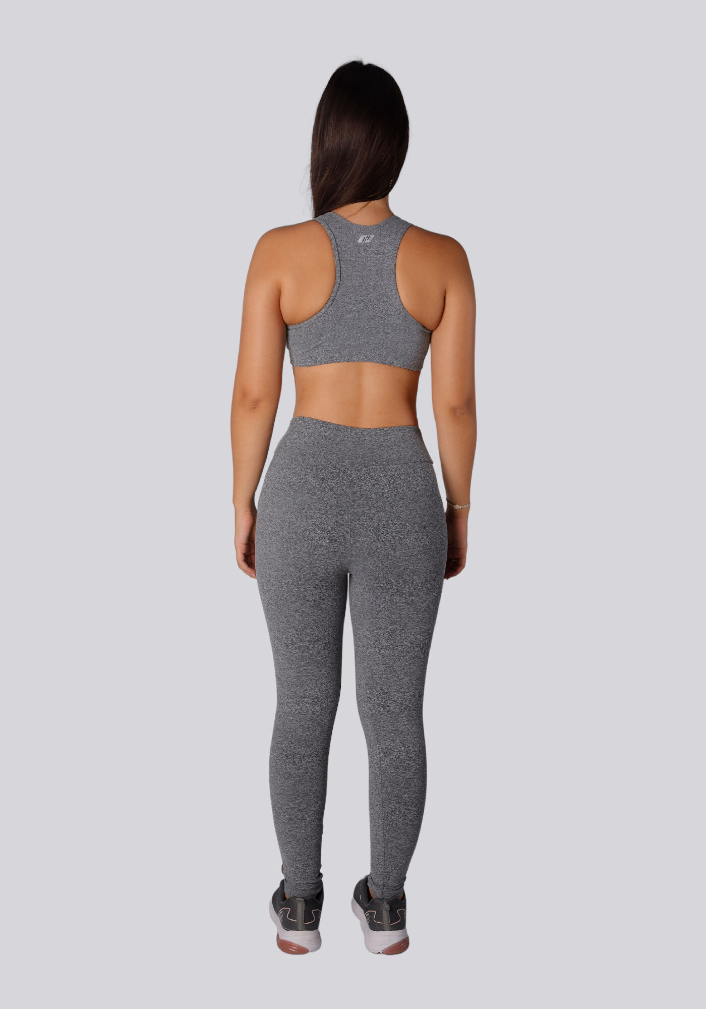 Legging academia cinza claro Legging academia cinza claro